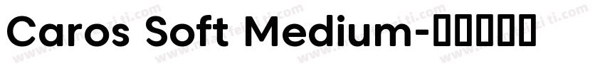 Caros Soft Medium字体转换